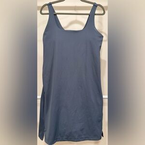 NWOT Old Navy Active Powersoft Go Dry Blue Athleisure Dress Squareneck Large